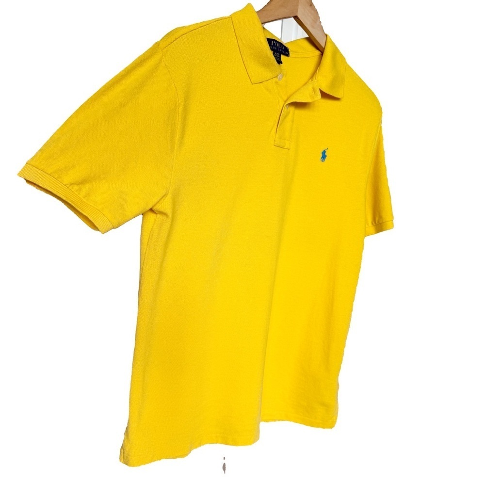 Polo Ralph Lauren Boy’s Classic Fit Yellow Polo Shirt XL Short Sleeve Casual - Picture 8 of 13